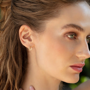 Tall Hexagon Studs