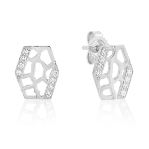 Tall Hexagon Studs