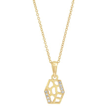 Load image into Gallery viewer, Tall Hexagon Charm Necklace