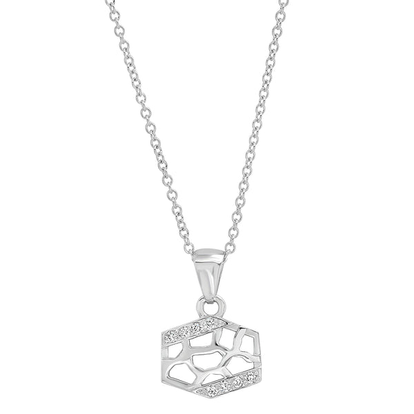 Shorty Hexagon Charm Necklace